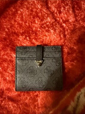 Guess Black Card Sleeve with Gold Triangle Logo